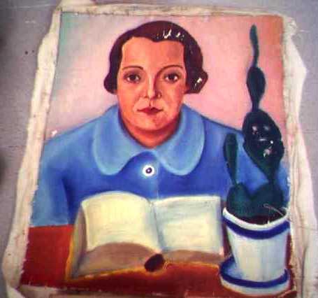 1942 - Retrato de Maria Letícia, óleo s./ linho, 50 x 40