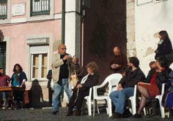 Imagem da leitura de textos de Mário Dionísio