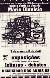 Cartaz A arte na era da reprodutibilidade mecânica