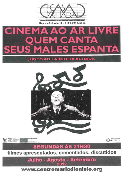 Cartaz Ciclo Cinema: Quem canta seus males espanta