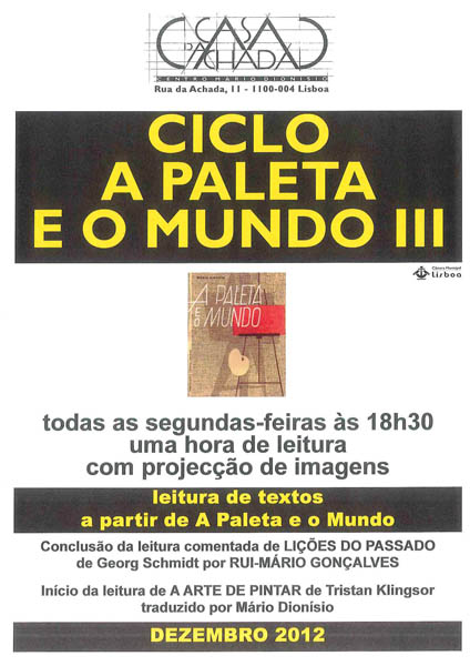 Cartaz A Paleta e o Mundo